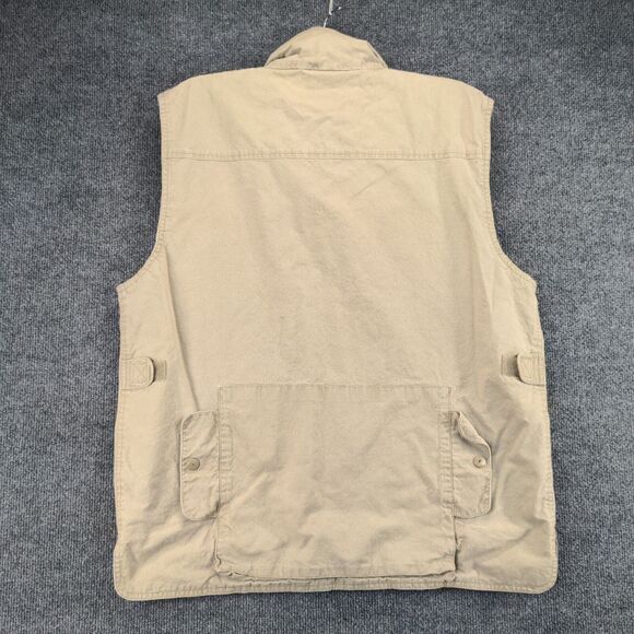 Banana Republic VTG 80s Full Zip Military Vest Jacket Mens Large Cotton Tactical - Picture 2 of 12